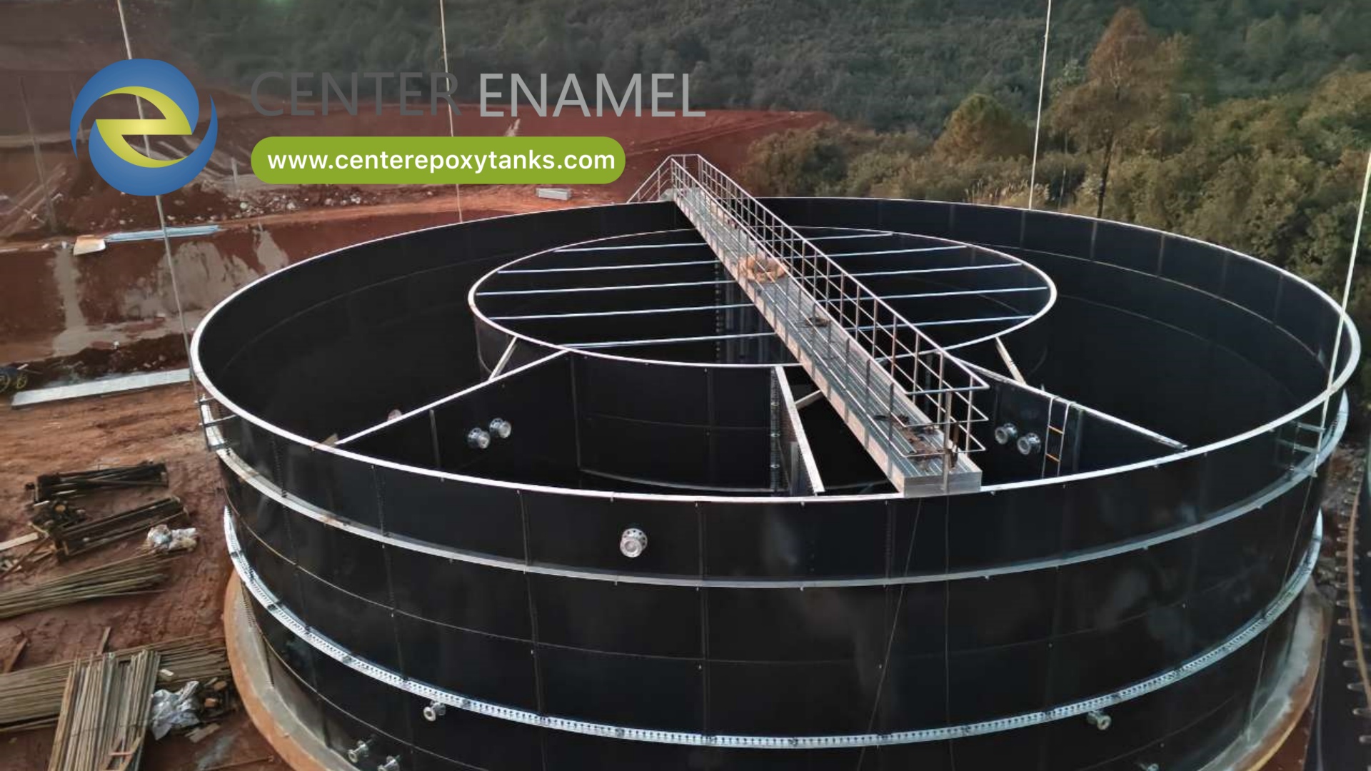 Expert China Epoxy Coated Steel Biogas Tanks Manufacturer|Center Enamel