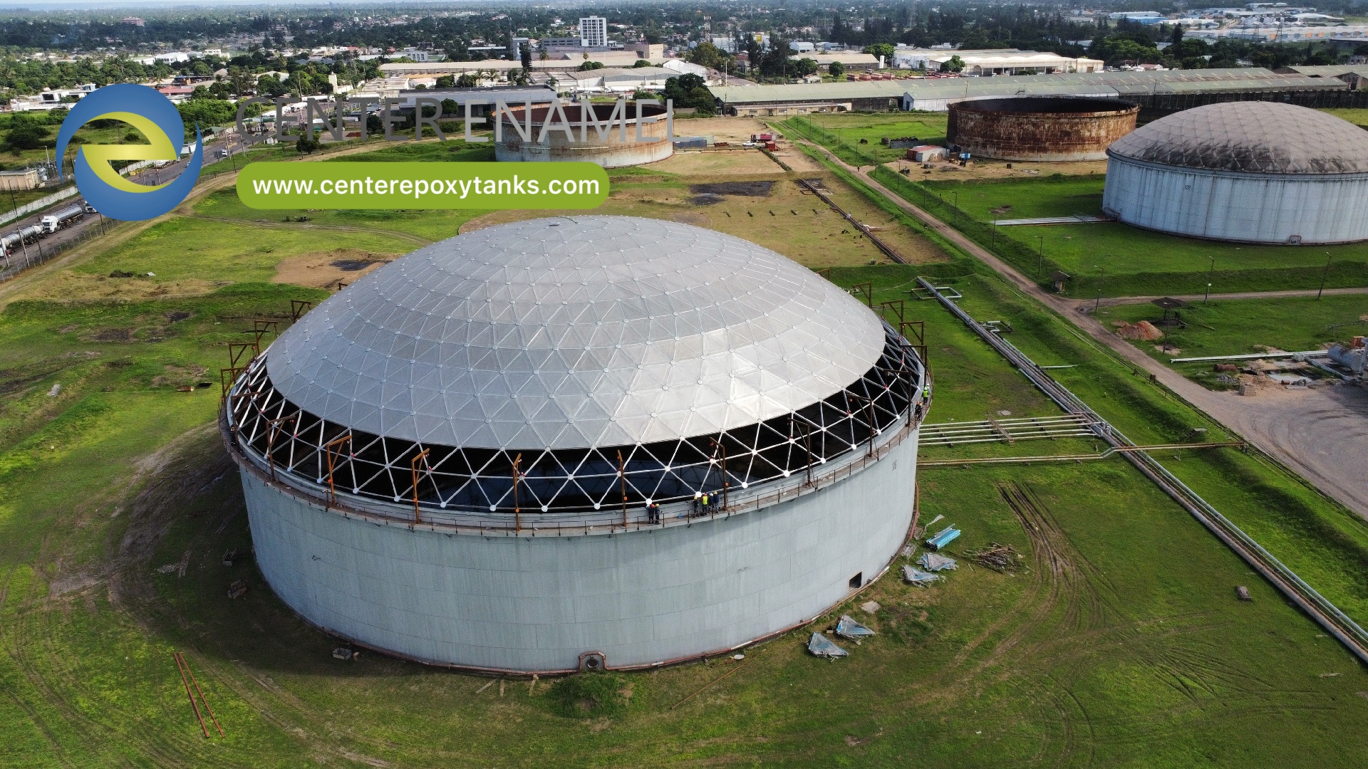 80m Diameter Aluminum Domes for Fuel Storage Tanks
