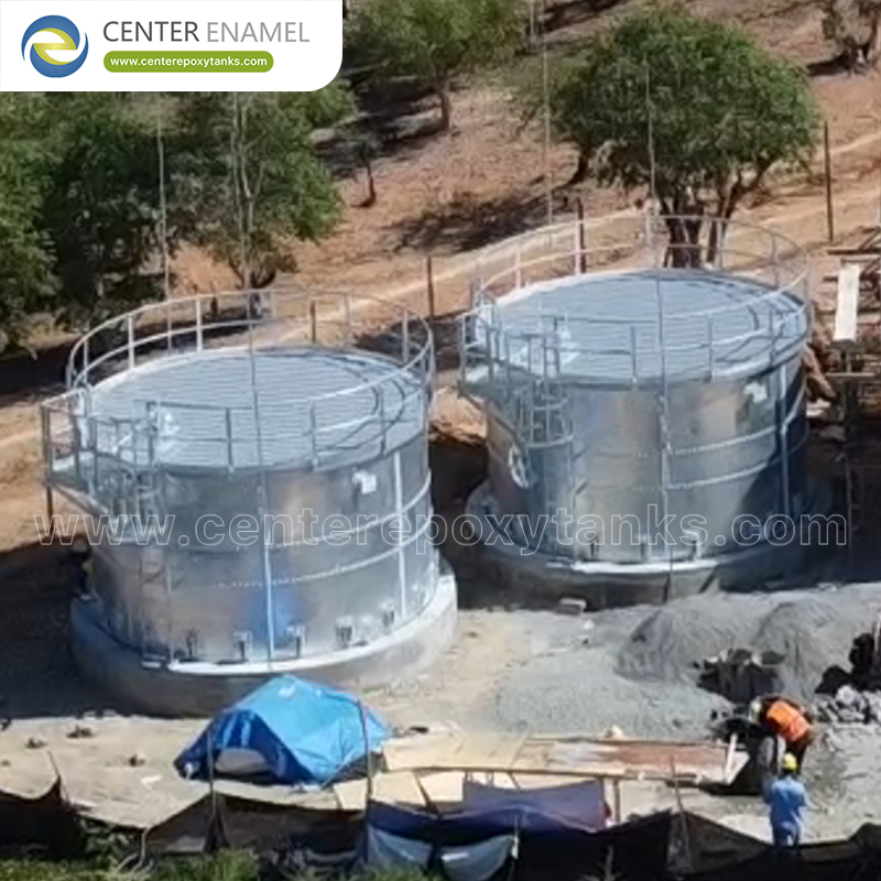 Galvanized Steel Fire Water Storage Tank  for LPG Processing Plant