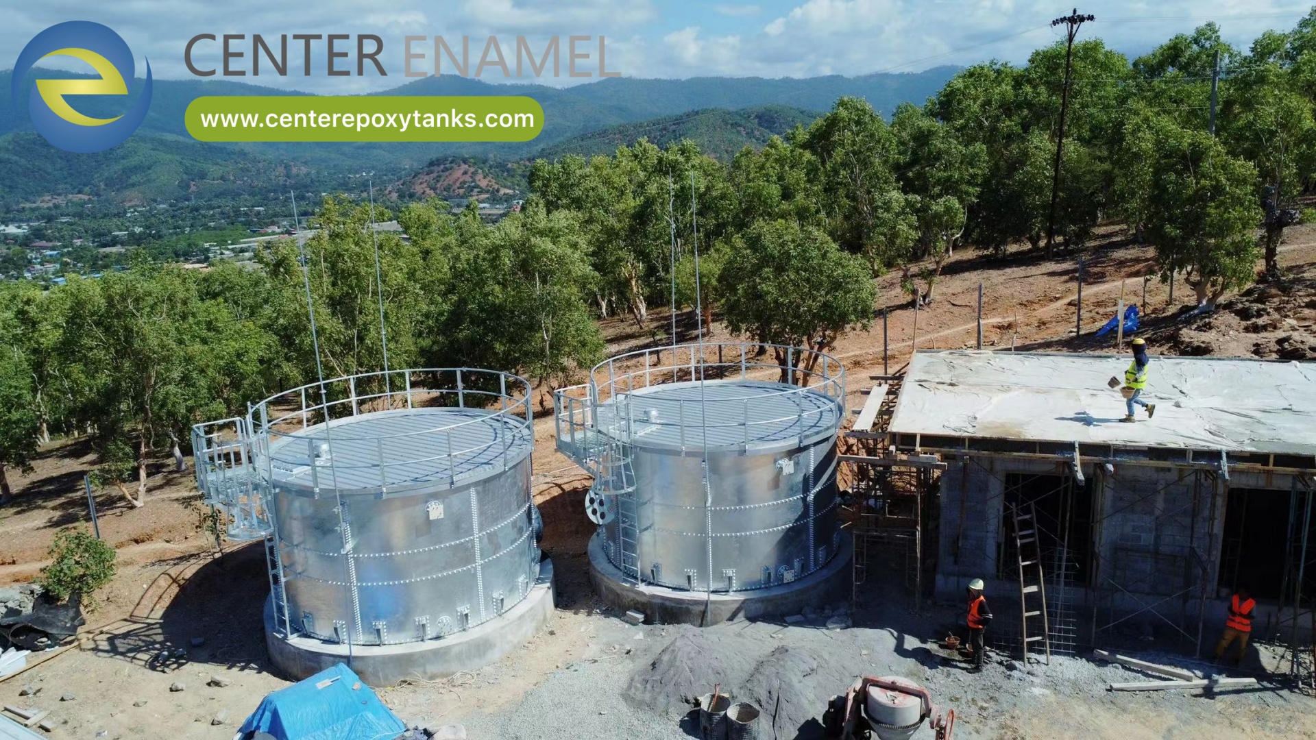 China Galvanized Steel Warehouse Fire Water Supply Tanks Manufacturer