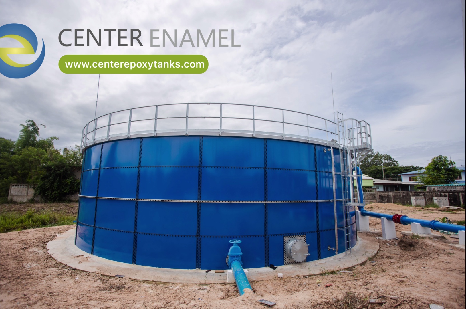 Epoxy Coated Bolted Tanks for Agricultural Waste Storage
