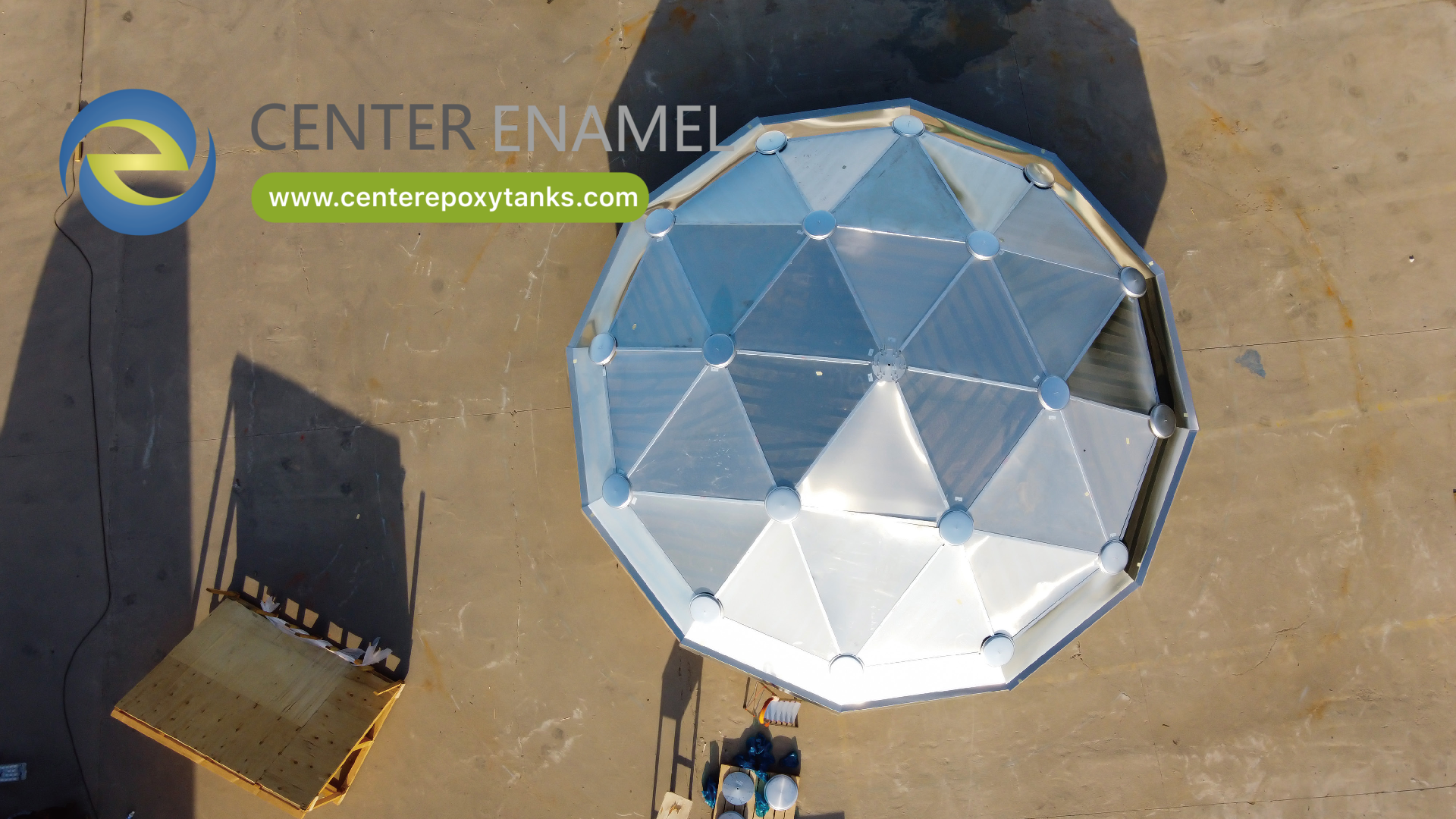 Aluminum Dome Roofs for Industrial Wastewater Tank
