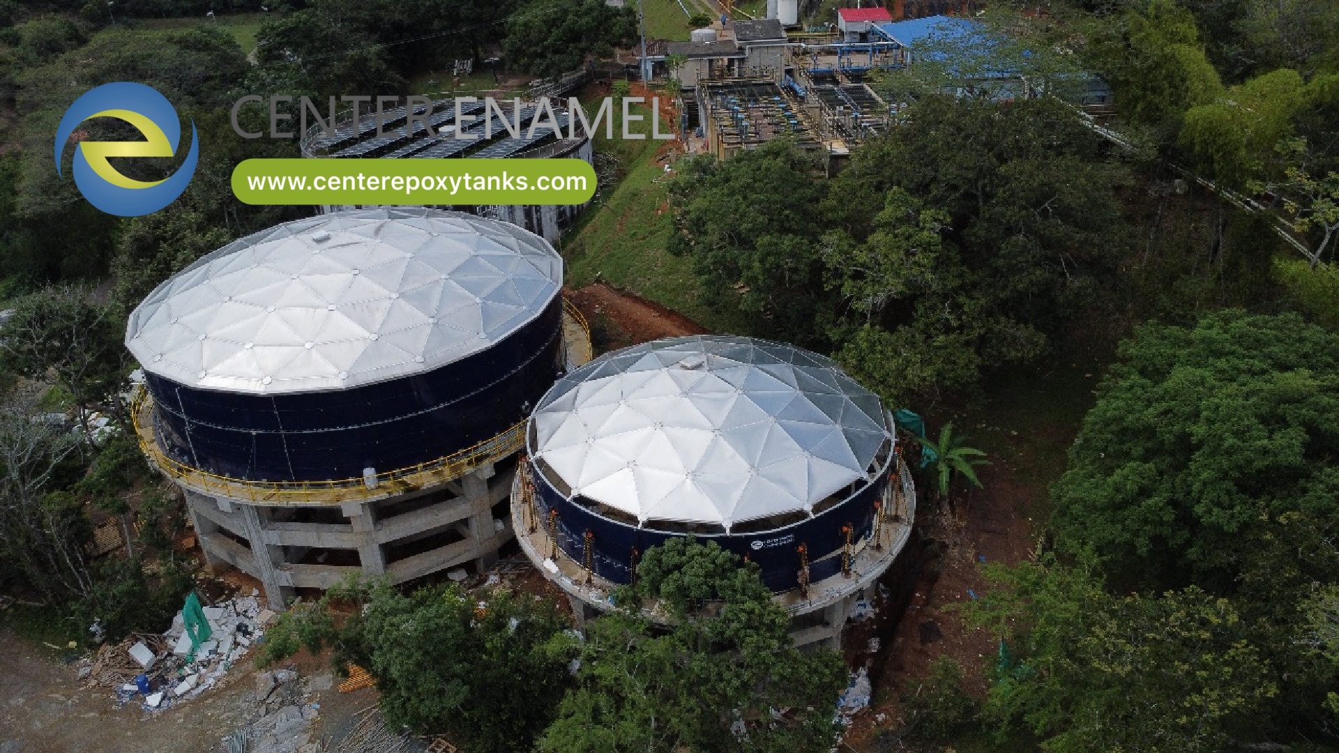 Aluminum Dome Roofs for Pharmaceutical Wastewater Tank