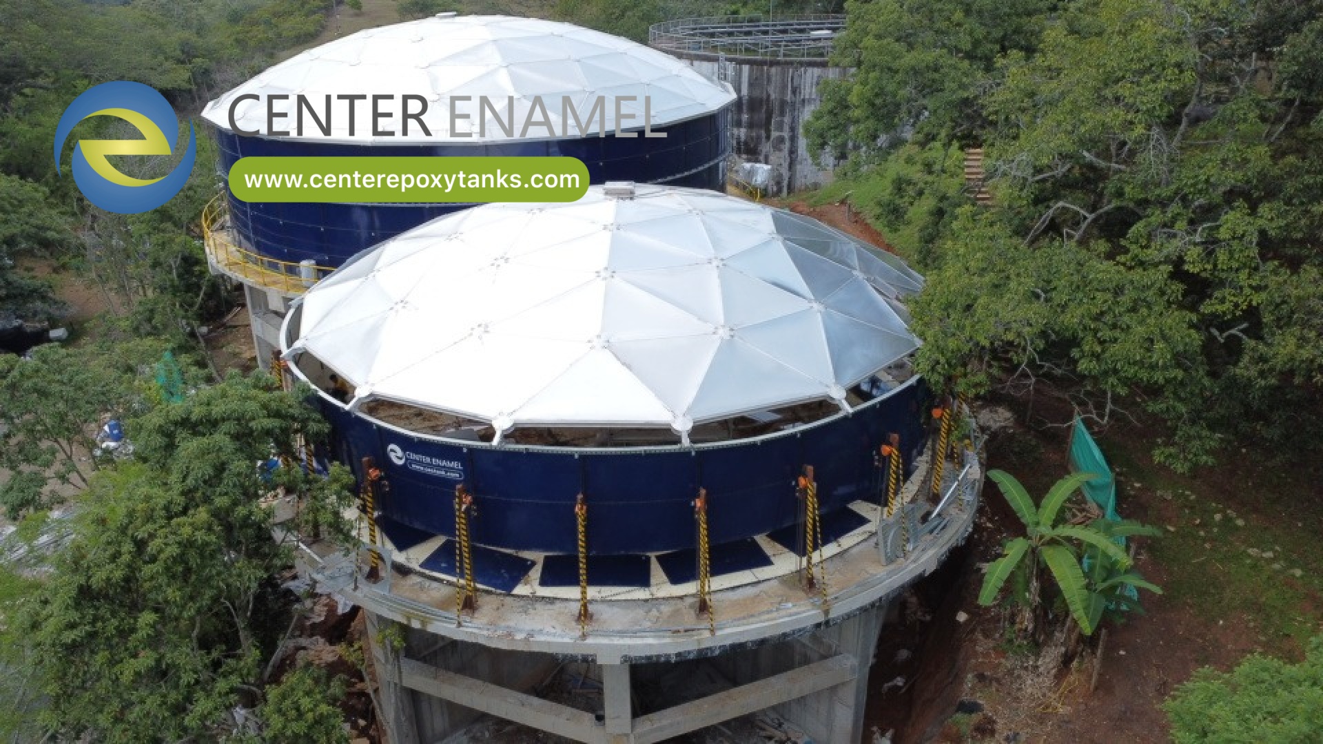 Aluminum Dome Roofs for the Pure Water Tank