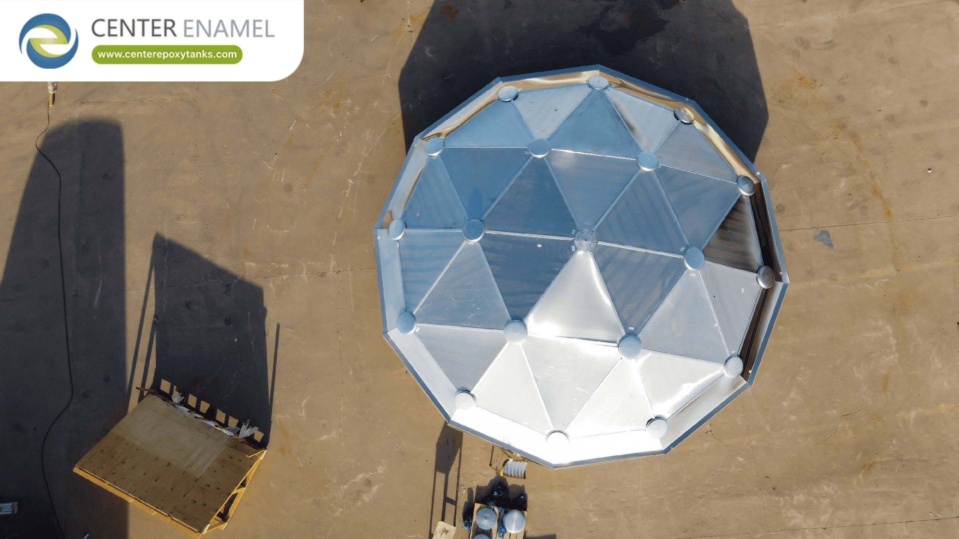 Turnkey Solutions: Durable Aluminum Dome Roofs for Factory Water Tanks and Process Water Storage