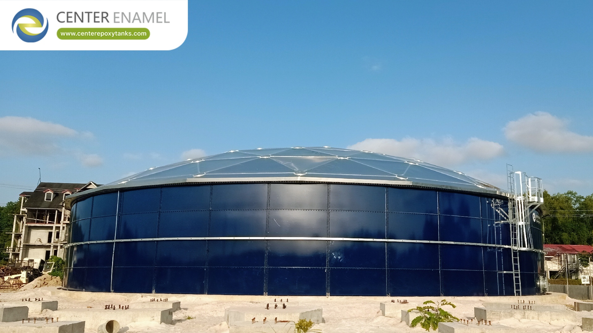 Sustainable Water Infrastructure Lightweight Aluminum Dome Roofs for Rainwater Storage Tanks