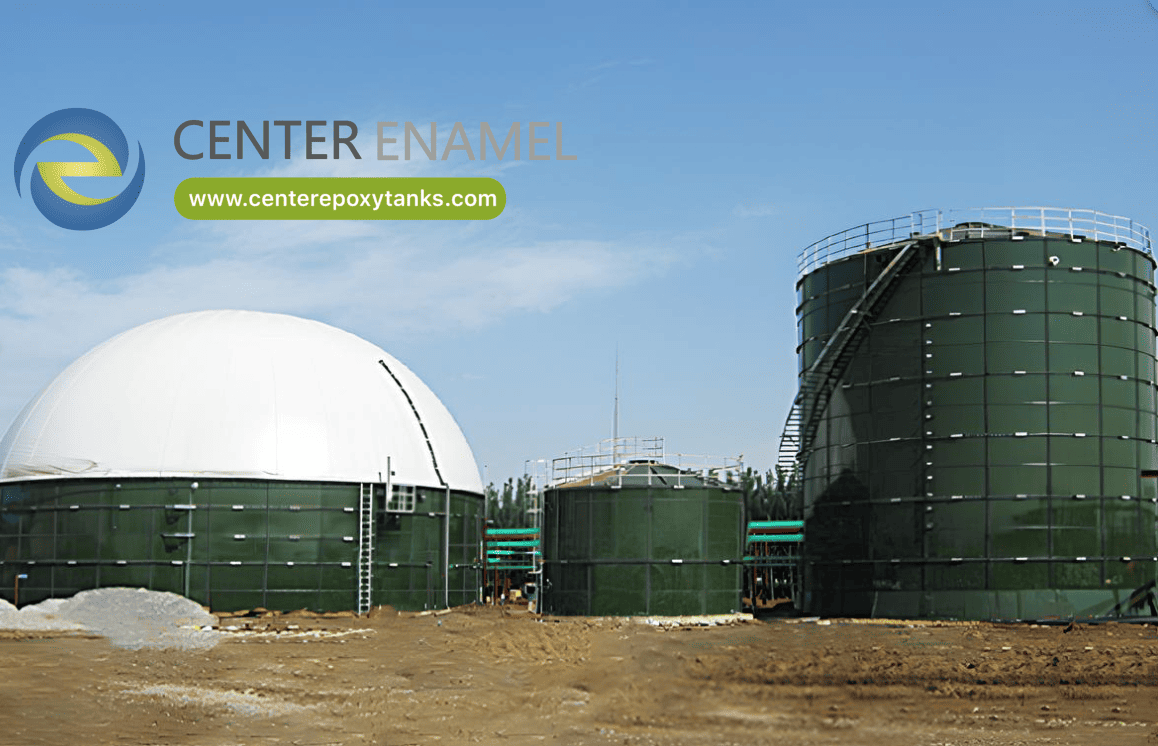 Mounted Double Membrane Gas Holders