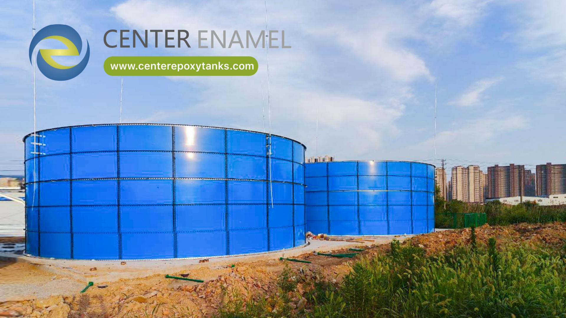 Epoxy Coated Steel Bolted Tanks for Meat Processing Wastewater Treatment Project.jpg