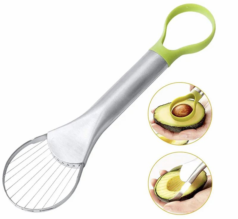 Multi functional 3 in 1 avocado core remover cutter slicer 