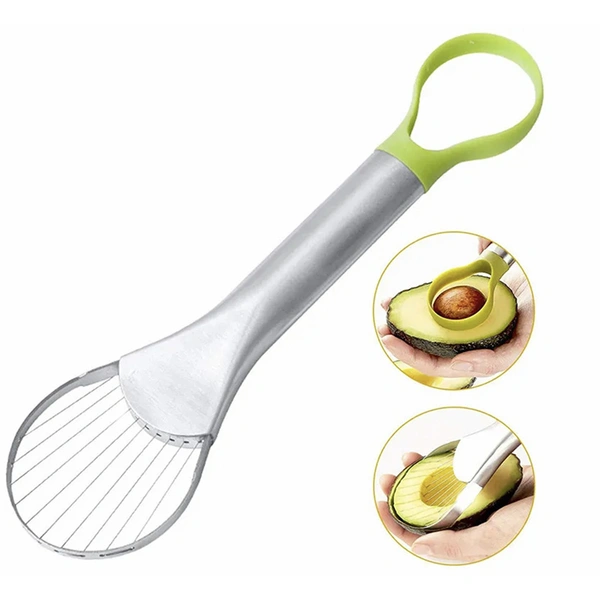 Multi functional 3 in 1 avocado core remover cutter slicer 