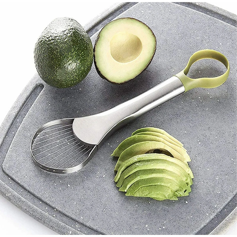 Multi functional 3 in 1 avocado core remover cutter slicer 