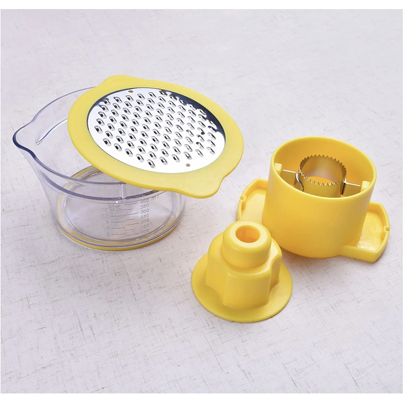 Stainless steel and PP handle 4 in 1 corn peeler ginger grater 