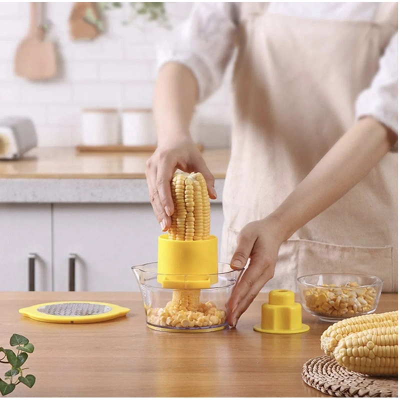 Stainless steel and PP handle 4 in 1 corn peeler ginger grater 