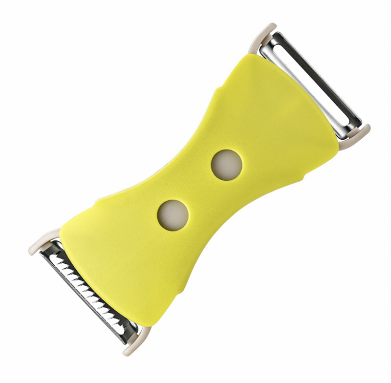 Stainless steel with PP shell 2 in 1 peeler
