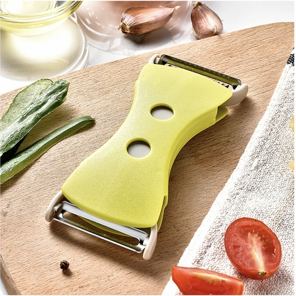 Stainless steel with PP shell 2 in 1 peeler