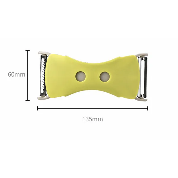 Stainless steel with PP shell 2 in 1 peeler