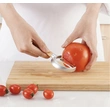 Stainless steel with wooden handle kitchen peeler 