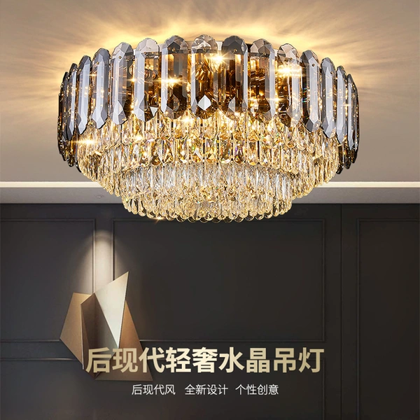 D500MM 600MM 800MM 100MM Gold Aluminum Ring Crystal Chandelier