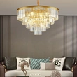 D500MM 600MM 800MM 100MM Gold Aluminum Ring Crystal Chandelier