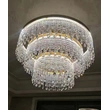 D500MM 600MM 800MM 100MM Gold Aluminum Ring Crystal Chandelier