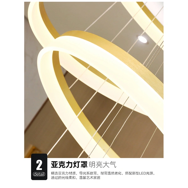 Ceiling lamp Aluminum Circle Pendant Light