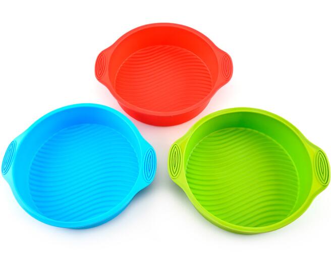 Silicone mold cake baking plate wavy shading baking appliance circular