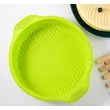 Silicone mold cake baking plate wavy shading baking appliance circular