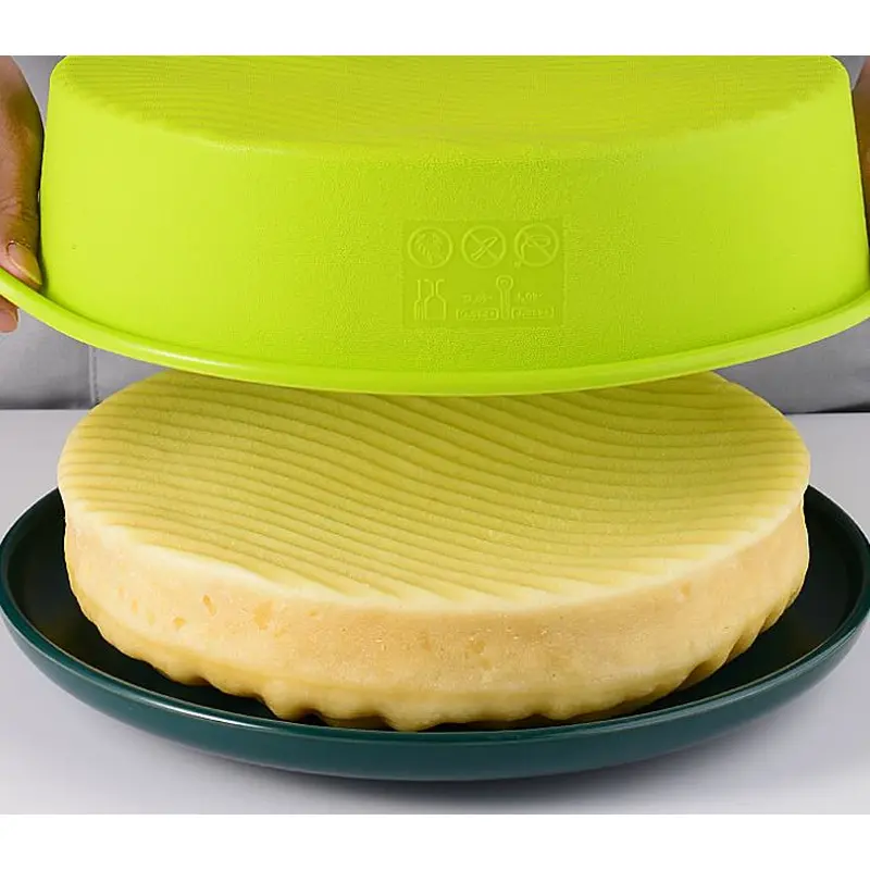 Silicone mold cake baking plate wavy shading baking appliance circular