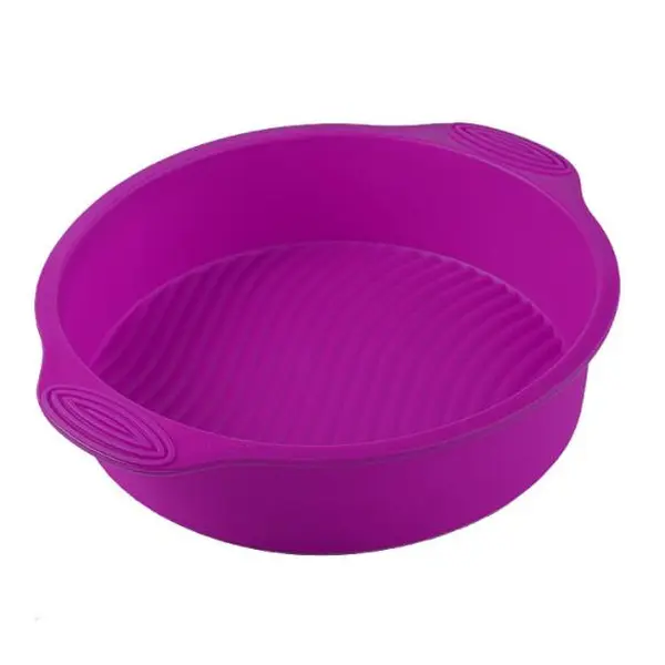 Silicone mold cake baking plate wavy shading baking appliance circular