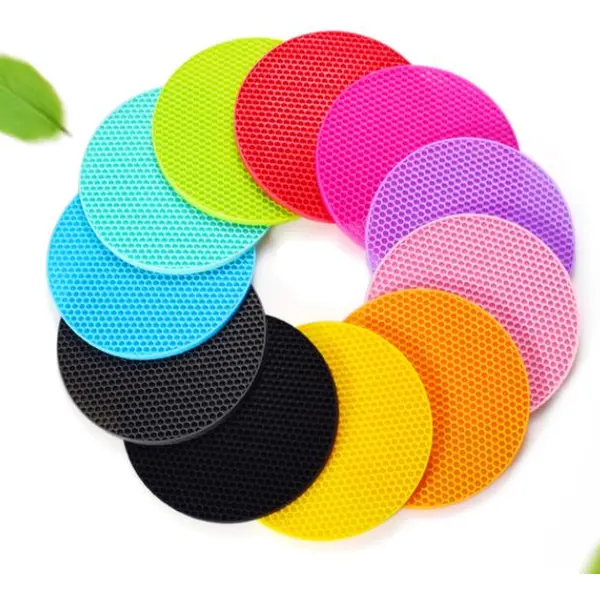 Honeycomb Silicone Table Mats,Cup Mats, Hot Pot Mats