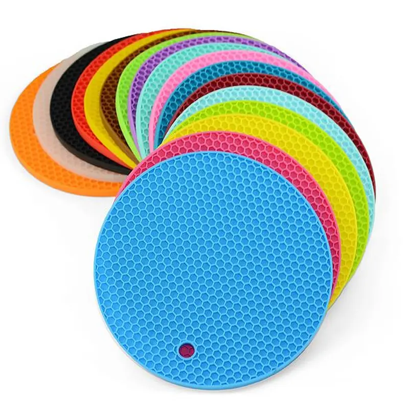 Honeycomb Silicone Table Mats,Cup Mats, Hot Pot Mats