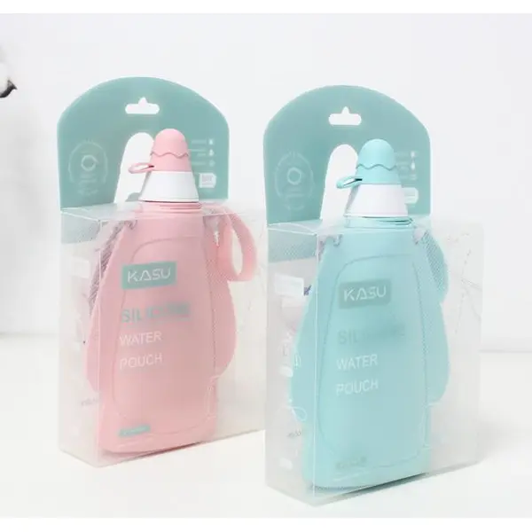 Folding Silicone Water Bottle With Long Strap,Outdoor Bottle