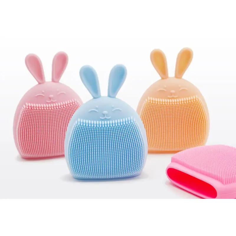baby silicone face cleaning brush, manual massage face cleaning brush