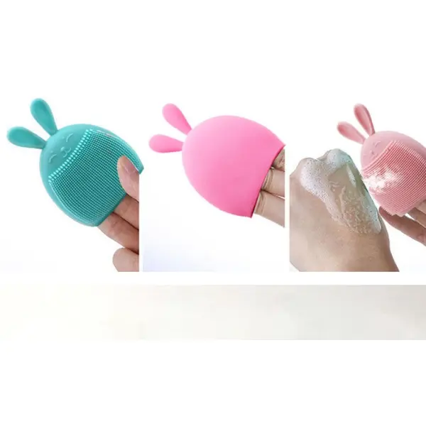 baby silicone face cleaning brush, manual massage face cleaning brush