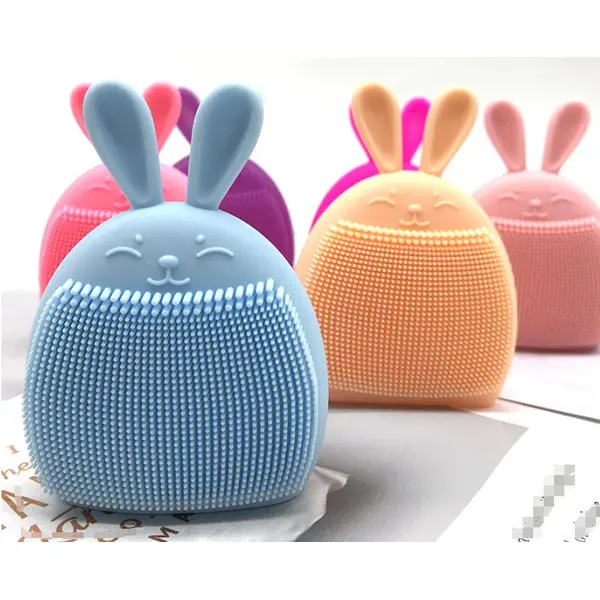 baby silicone face cleaning brush, manual massage face cleaning brush