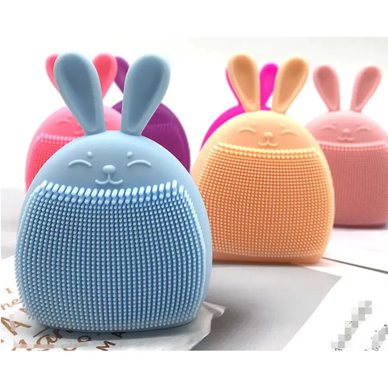 baby silicone face cleaning brush, manual massage face cleaning brush