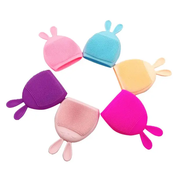 baby silicone face cleaning brush, manual massage face cleaning brush