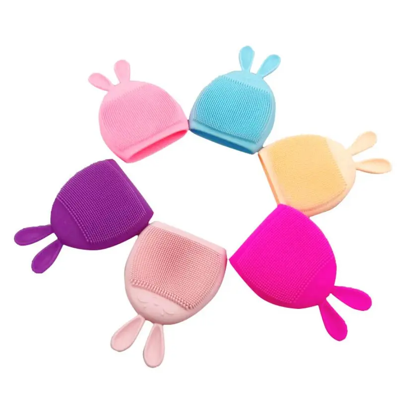 baby silicone face cleaning brush, manual massage face cleaning brush