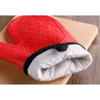 Short type cotton thickened double silicone gloves Microwave oven mitt