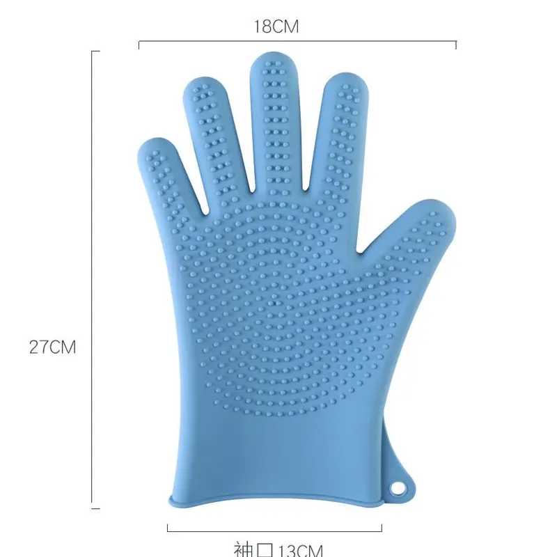 Silicone dish-washing gloves for kitchen household bathroom gloves