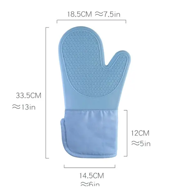 Silicone cotton gloves, honeycomb gloves kitchen microwave mitts