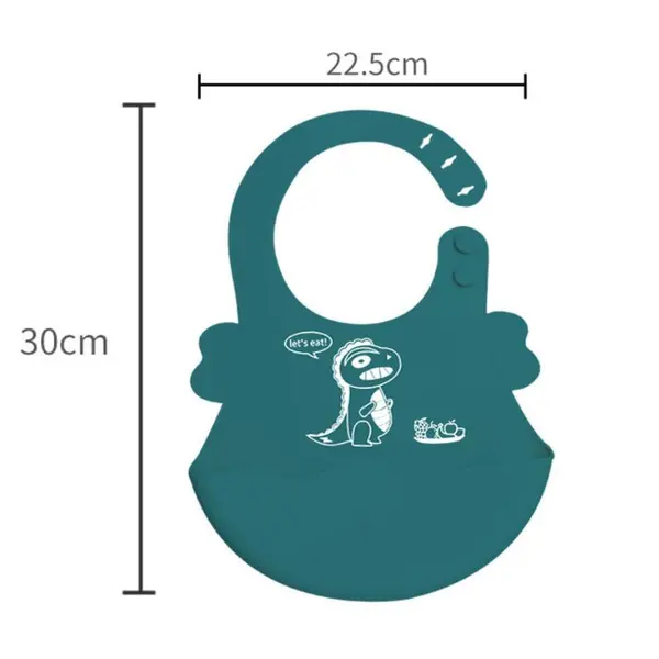 Baby cartoon silicone food bag, baby waterproof rice bag