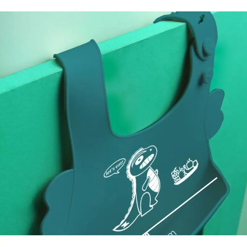 Baby cartoon silicone food bag, baby waterproof rice bag