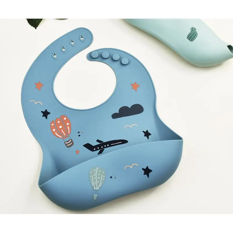 Baby eating bib Silicone 3D three-dimensional waterproof bib