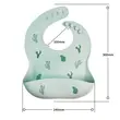 Baby eating bib Silicone 3D three-dimensional waterproof bib
