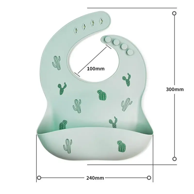 Baby eating bib Silicone 3D three-dimensional waterproof bib