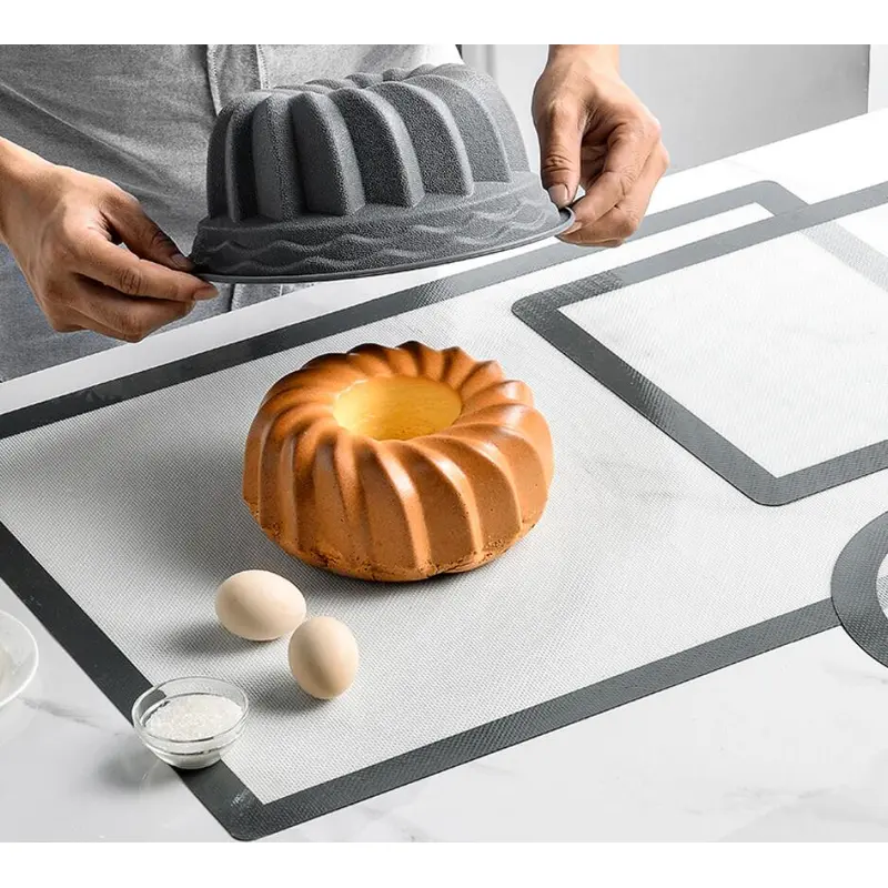 Silicone baking pad oven baking bread mat black 3pcs set