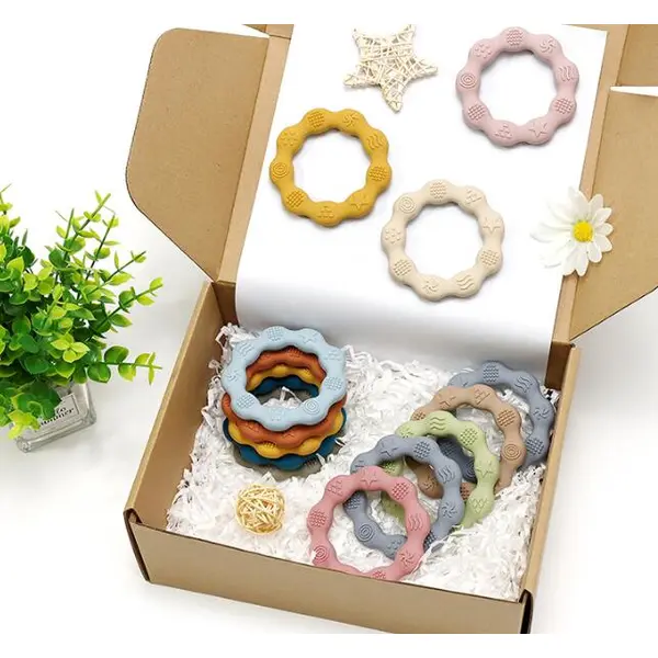 Round baby gum pacifying molars, children's silicone molars