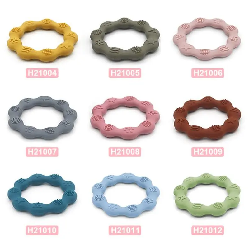 Round baby gum pacifying molars, children's silicone molars