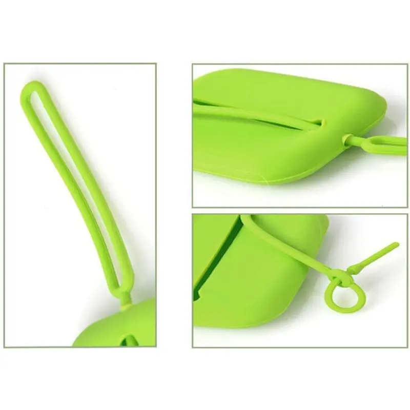 Silicone mini pendant drawcord zero purse key chain